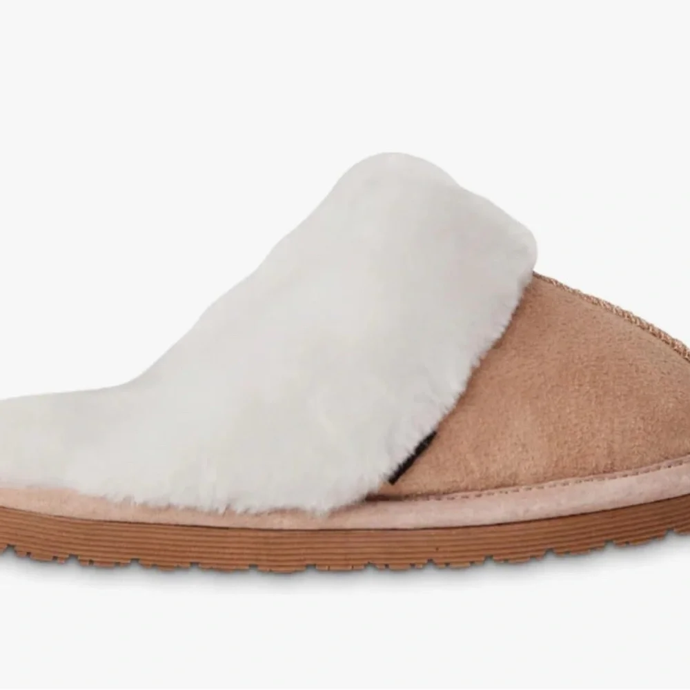 Old Friend Kid's Bobcat Acrylic Fleece-lined Scuff Slippers size 3